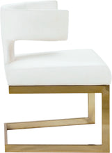 Load image into Gallery viewer, Alexandra White Faux Leather Dining Chair
