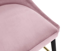 Load image into Gallery viewer, Sleek Pink Velvet Stool
