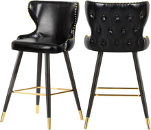 Load image into Gallery viewer, Hendrix Black Faux Leather Counter/Bar Stool image
