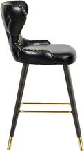 Load image into Gallery viewer, Hendrix Black Faux Leather Counter/Bar Stool
