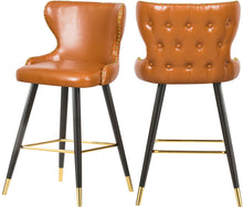 Load image into Gallery viewer, Hendrix Cognac Faux Leather Counter/Bar Stool image
