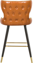 Load image into Gallery viewer, Hendrix Cognac Faux Leather Counter/Bar Stool
