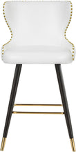 Load image into Gallery viewer, Hendrix White Faux Leather Counter/Bar Stool
