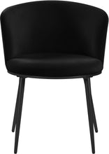 Load image into Gallery viewer, Skylar Black Velvet Dining Chair
