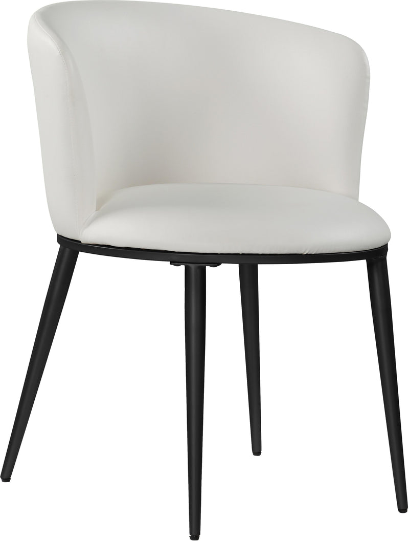 Skylar White Faux Leather Dining Chair