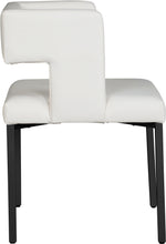 Load image into Gallery viewer, Caleb White Faux Leather Dining Chair
