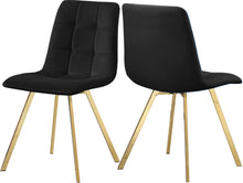 Load image into Gallery viewer, Annie Black Velvet Dining Chair image
