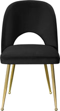 Load image into Gallery viewer, Logan Black Velvet Dining Chair
