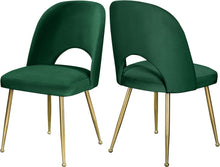 Load image into Gallery viewer, Logan Green Velvet Dining Chair image
