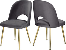 Load image into Gallery viewer, Logan Grey Velvet Dining Chair image
