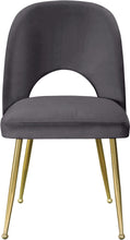 Load image into Gallery viewer, Logan Grey Velvet Dining Chair
