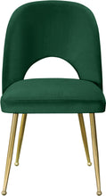 Load image into Gallery viewer, Logan Green Velvet Dining Chair
