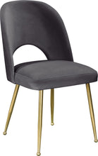 Load image into Gallery viewer, Logan Grey Velvet Dining Chair
