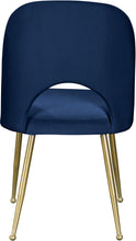 Load image into Gallery viewer, Logan Navy Velvet Dining Chair
