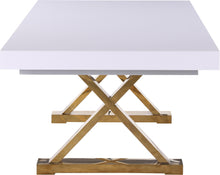 Load image into Gallery viewer, Excel White Lacquer Extendable Dining Table (3 Boxes)
