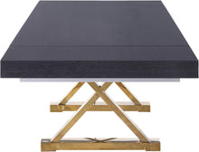 Load image into Gallery viewer, Excel Grey Oak Veneer Lacquer Extendable Dining Table (3 Boxes)
