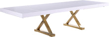 Load image into Gallery viewer, Excel White Lacquer Extendable Dining Table (3 Boxes) image
