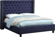 Load image into Gallery viewer, Ashton Navy Linen Full Bed image
