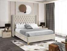Load image into Gallery viewer, Barolo Cream Velvet Full Bed
