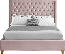 Load image into Gallery viewer, Barolo Pink Velvet Full Bed
