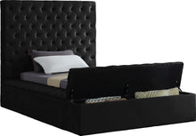 Load image into Gallery viewer, Bliss Black Velvet Twin Bed (3 Boxes)
