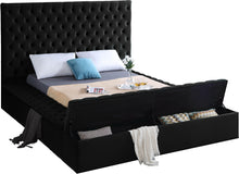 Load image into Gallery viewer, Bliss Black Velvet King Bed (3 Boxes)

