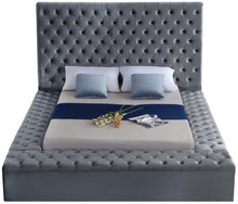 Load image into Gallery viewer, Bliss Grey Velvet Full Bed (3 Boxes)

