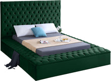 Load image into Gallery viewer, Bliss Green Velvet Full Bed (3 Boxes) image
