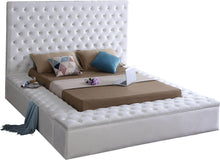 Load image into Gallery viewer, Bliss White Velvet King Bed (3 Boxes) image
