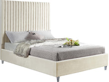 Load image into Gallery viewer, Candace Cream Velvet Queen Bed image
