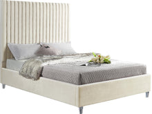 Load image into Gallery viewer, Candace Cream Velvet Full Bed
