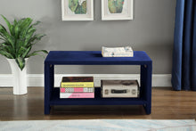 Load image into Gallery viewer, Cleo Navy Velvet Night Stand

