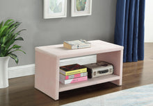 Load image into Gallery viewer, Cleo Pink Velvet Night Stand
