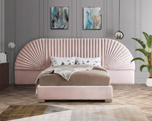 Load image into Gallery viewer, Cleo Pink Velvet King Bed (3 Boxes)
