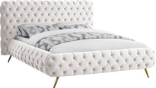 Load image into Gallery viewer, Delano Cream Velvet King Bed image
