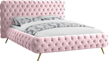 Load image into Gallery viewer, Delano Pink Velvet King Bed image
