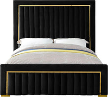 Load image into Gallery viewer, Dolce Black Velvet King Bed (3 Boxes)
