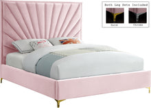 Load image into Gallery viewer, Eclipse Pink Velvet Full Bed image
