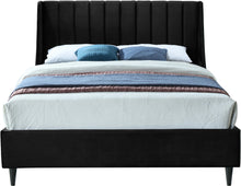 Load image into Gallery viewer, Eva Black Velvet King Bed
