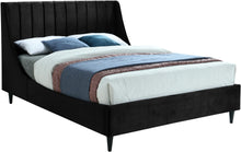 Load image into Gallery viewer, Eva Black Velvet Queen Bed image
