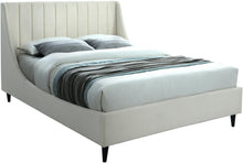 Load image into Gallery viewer, Eva Cream Velvet King Bed image
