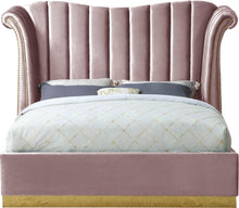 Load image into Gallery viewer, Flora Pink Velvet King Bed (3 Boxes)
