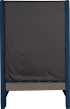 Load image into Gallery viewer, Fritz Navy Velvet Twin Bed
