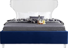 Load image into Gallery viewer, Ghost Navy Velvet Full Bed
