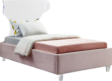 Load image into Gallery viewer, Ghost Pink Velvet Twin Bed image
