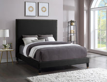 Load image into Gallery viewer, Harlie Black Velvet King Bed
