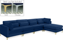 Load image into Gallery viewer, Julia Navy Velvet Modular Sectional (5 Boxes) image
