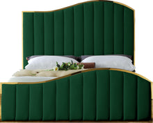 Load image into Gallery viewer, Jolie Green Velvet King Bed (3 Boxes)

