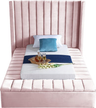 Load image into Gallery viewer, Kiki Pink Velvet Twin Bed (3 Boxes)
