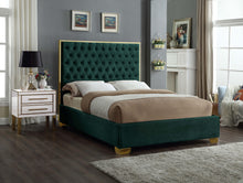Load image into Gallery viewer, Lana Green Velvet King Bed
